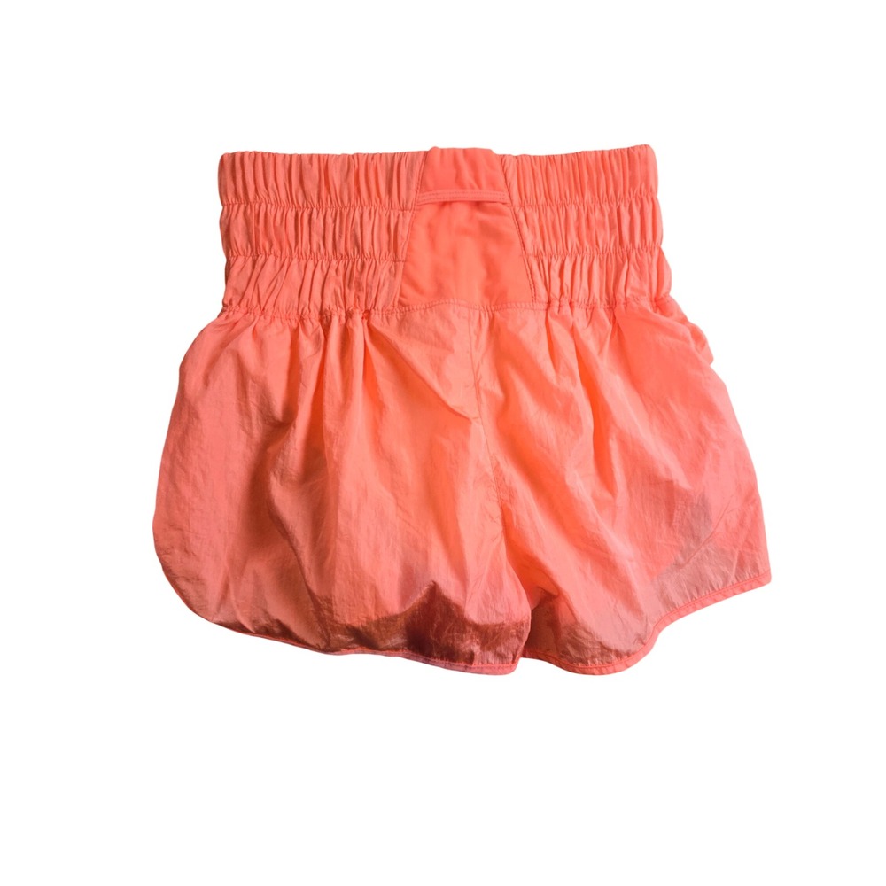 FP Movement The Way Home Shorts Papaya Orange High Rise Smocked OB1128291 Small